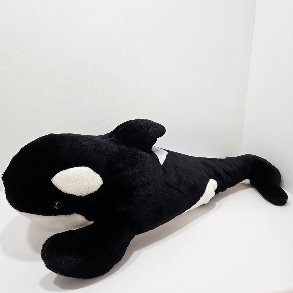 Rare Vintage‎ Sea World Shamu Killer Whale Orca Plush Large 36" (Rip On Head)